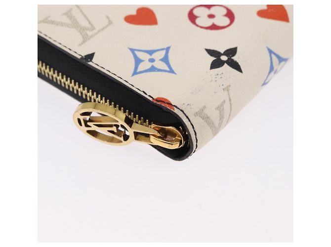 LOUIS VUITTON Monogram Game On Zippy Long Wallet White M57491 LV - vista 7