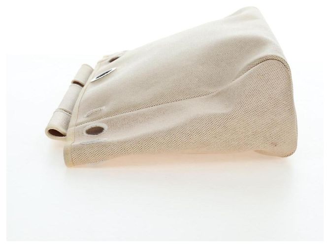 Hermès HERMES Herbag A Dos Backpack Canvas 2way Beige Silver - vista 30