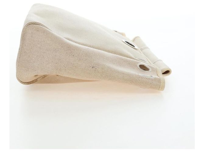 Hermès HERMES Herbag A Dos Backpack Canvas 2way Beige Silver - vista 32
