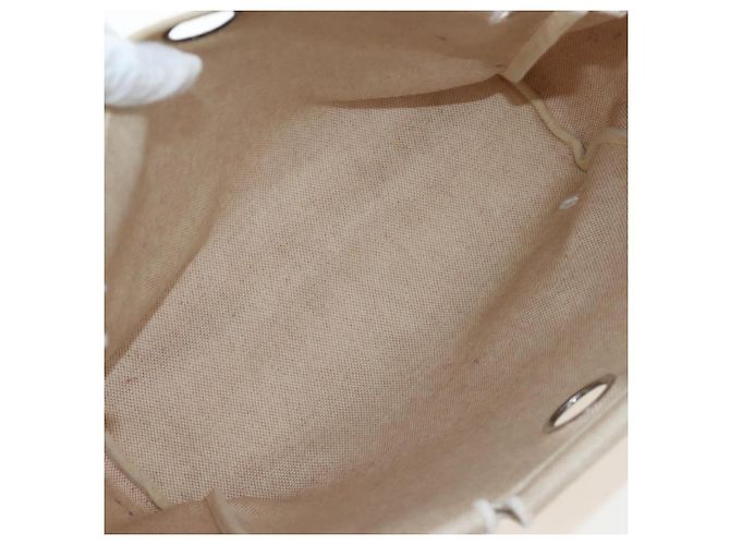 Hermès HERMES Herbag A Dos Backpack Canvas 2way Beige Silver - vista 40