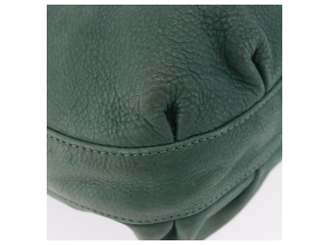 FENDI Hand Bag Leather Green Gold - vista 10