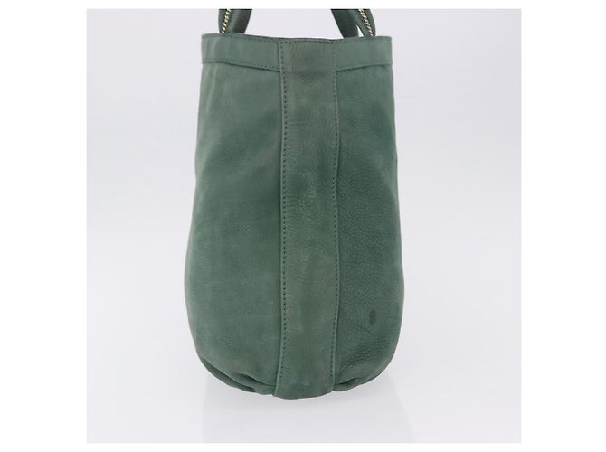 FENDI Hand Bag Leather Green Gold - vista 4