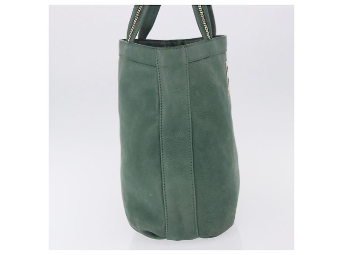 FENDI Hand Bag Leather Green Gold - vista 5