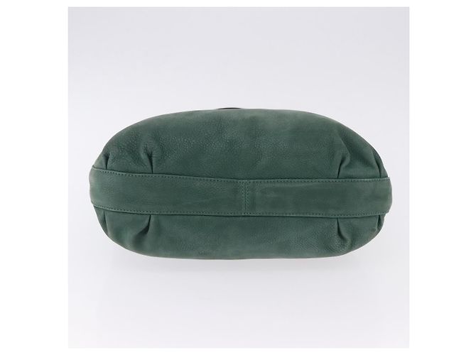 FENDI Hand Bag Leather Green Gold - vista 6
