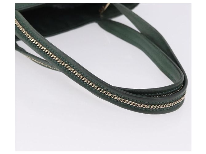 FENDI Hand Bag Leather Green Gold - vista 8