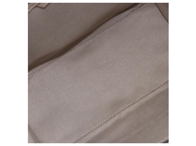 Céline CELINE Luggage Micro Shopper Hand Bag Leather Beige - vista 10