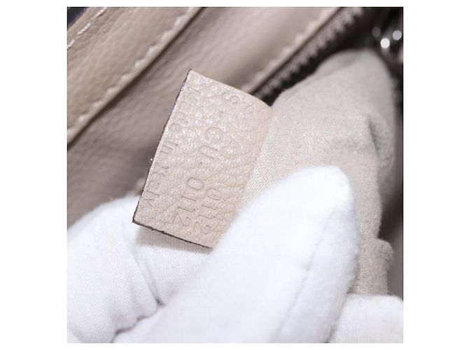 Céline CELINE Luggage Micro Shopper Hand Bag Leather Beige - vista 11