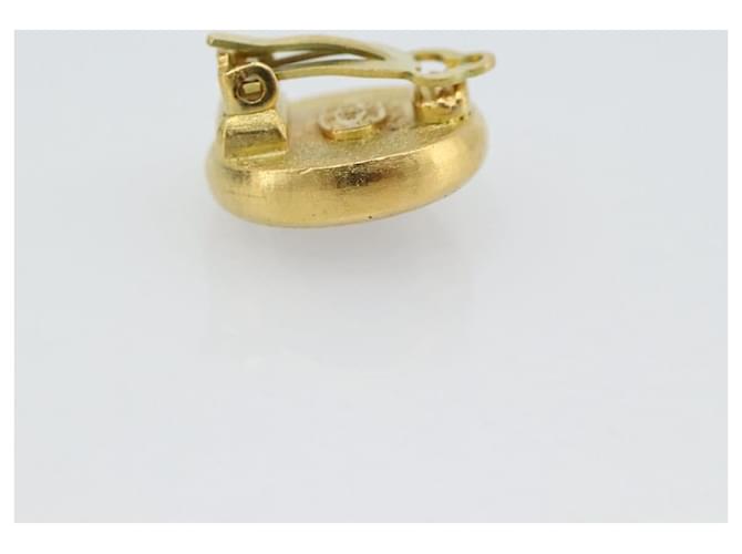CHANEL Earring Metal Gold Tone Red CC - vista 4