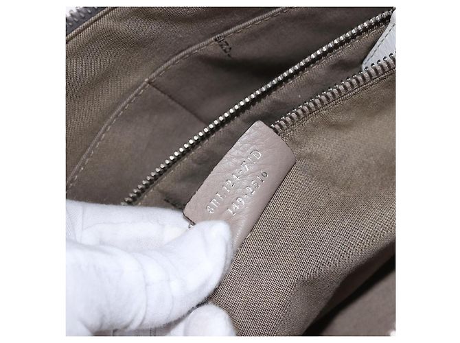 Borsa a tracolla FENDI in pelle bianca e argento, autentica bs36311A - vista 29