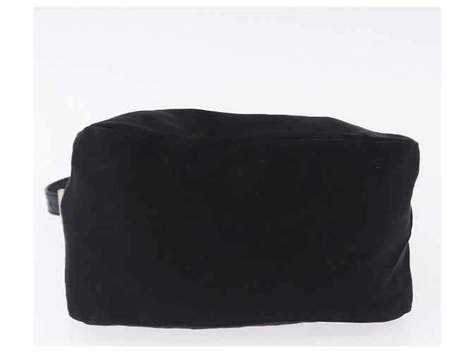 Bolso de hombro FENDI Mamma Baguette en jersey de algodón, negro y plata, auténtico 193880 - vista 10