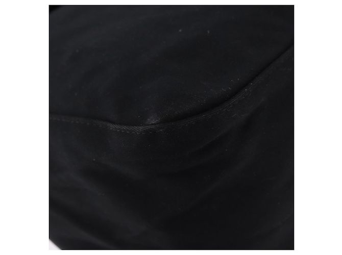 Bolso de hombro FENDI Mamma Baguette en jersey de algodón, negro y plata, auténtico 193880 - vista 13