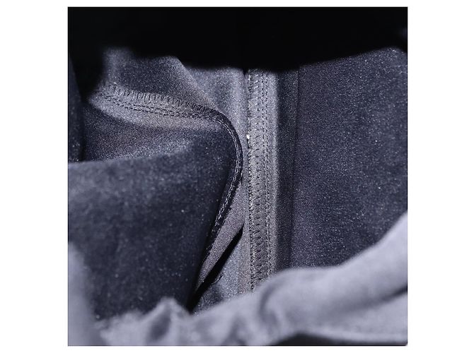 Bolso de hombro FENDI Mamma Baguette en jersey de algodón, negro y plata, auténtico 193880 - vista 20