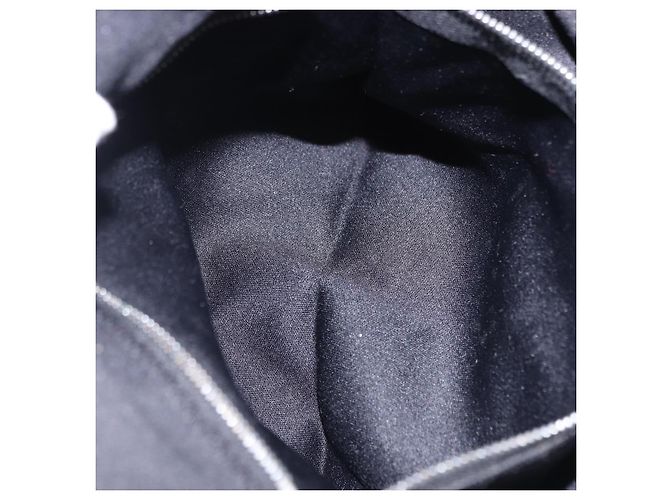Bolso de hombro FENDI Mamma Baguette en jersey de algodón, negro y plata, auténtico 193880 - vista 24