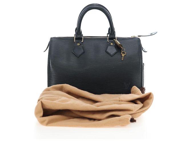 Borsa a mano LOUIS VUITTON Epi Speedy 25 nera M59042 LV - vista 22