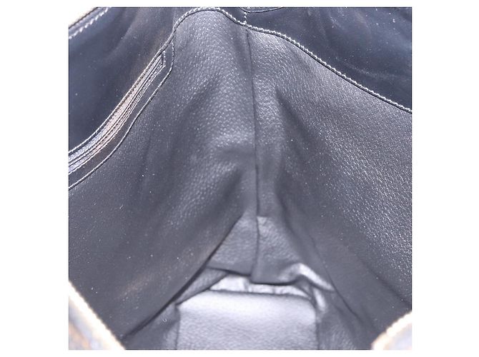 Céline CELINE Borsa a tracolla circolare in tela Macadam PVC nera e oro, codice articolo am12198V - vista 18