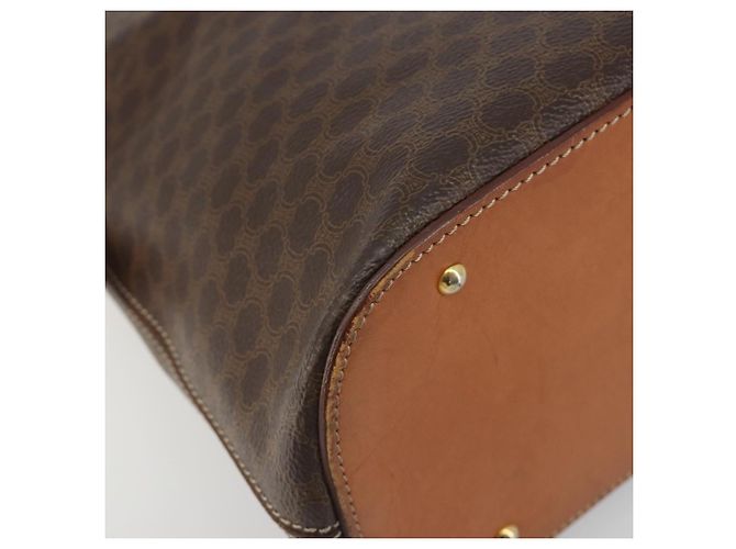 Céline Borsa a mano CELINE Macadam in PVC e pelle, modello 2 vie, marrone e oro, autentica, codice articolo ep15452. - vista 13