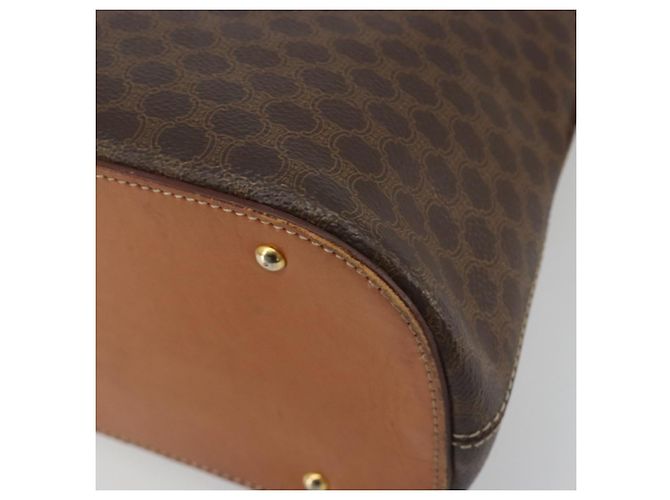 Céline Borsa a mano CELINE Macadam in PVC e pelle, modello 2 vie, marrone e oro, autentica, codice articolo ep15452. - vista 14