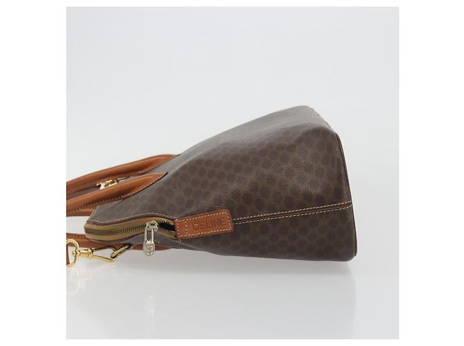 Céline Borsa a mano CELINE Macadam in PVC e pelle, modello 2 vie, marrone e oro, autentica, codice articolo ep15452. - vista 5
