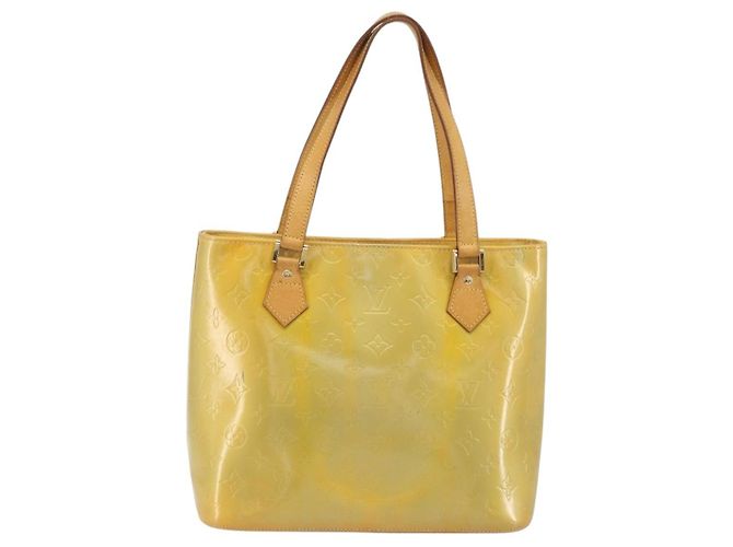 Borsa a mano LOUIS VUITTON Monogram Vernis Houston Gris M91053 LV - vista 3