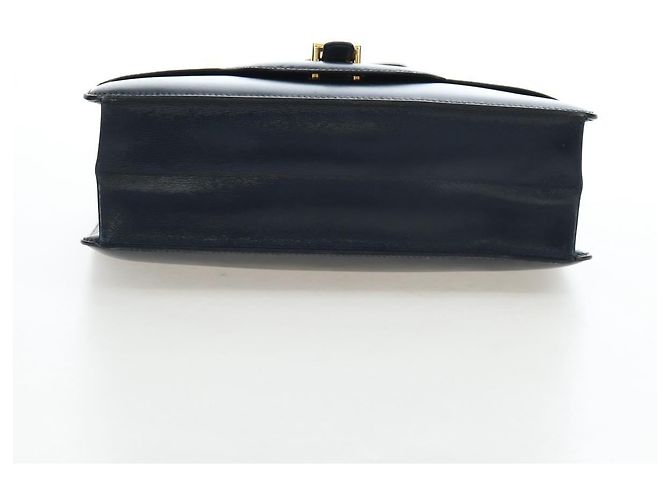 Hermès Borsa a tracolla HERMES Sandrine in pelle blu navy e oro, autentica 190310M - vista 11
