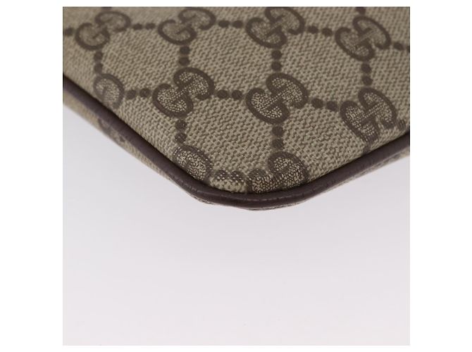 Borsa GUCCI GG Supreme Web Sherry Line in PVC beige e oro 904 02 047 autentica BSZ679 - vista 11