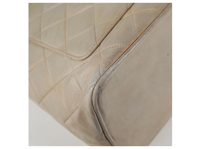 CHANEL Tote-Bag aus beigem Lammleder mit CC-Logo, authentisch bs12535 - Ansicht 15