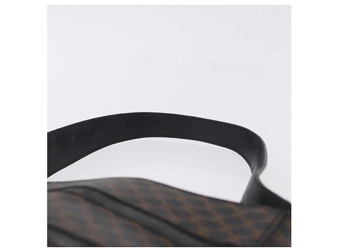 Céline Borsa a tracolla CELINE Macadam in tela, PVC e pelle, nera e oro, autentica 193854 - vista 9