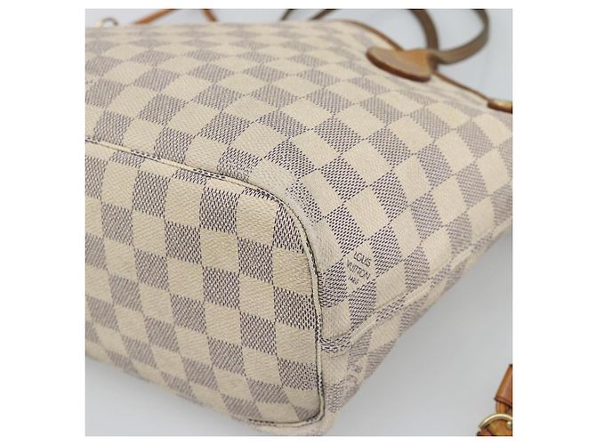 Borsa tote LOUIS VUITTON Damier Azur Neverfull PM N41362 LV - vista 12