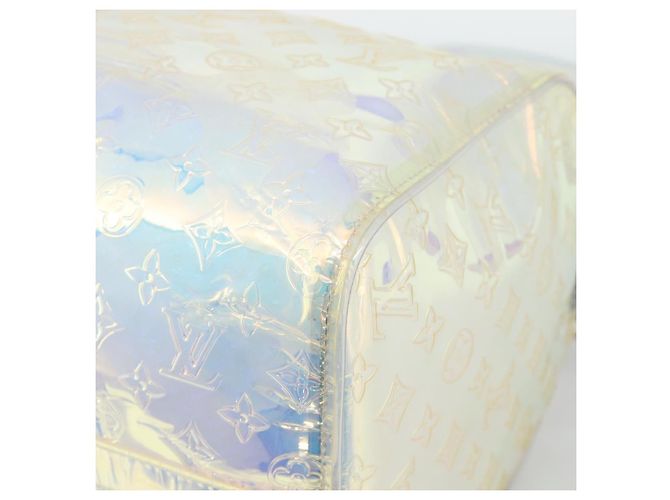 LOUIS VUITTON Monogram Prism Keepall Bandoulière 50 Trasparente M53271 LV - vista 14