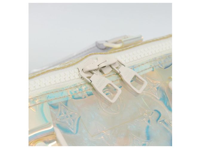 LOUIS VUITTON Monogram Prism Keepall Bandoulière 50 Trasparente M53271 LV - vista 19