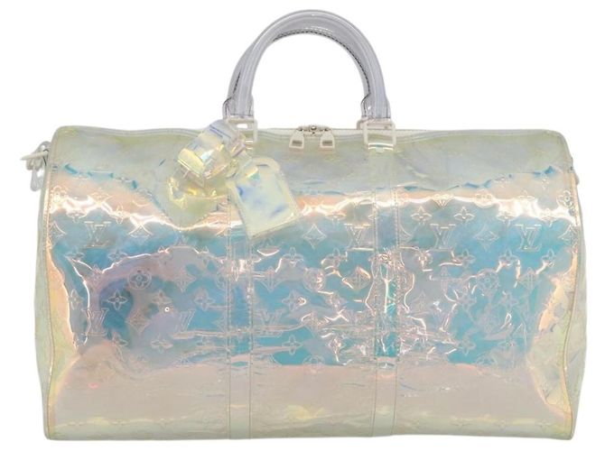 LOUIS VUITTON Monogram Prism Keepall Bandoulière 50 Trasparente M53271 LV - vista 2