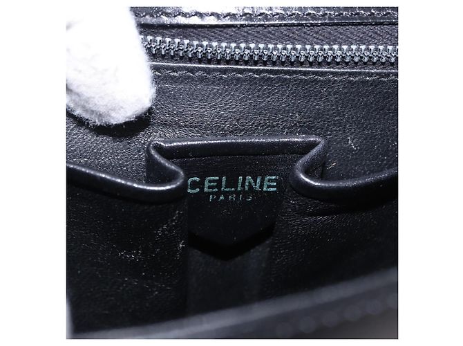 Céline Borsa a tracolla CELINE in pelle nera e oro, autentica, codice 193055 - vista 18