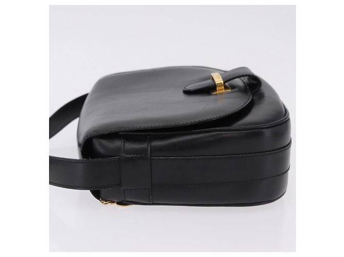 Céline Borsa a tracolla CELINE in pelle nera e oro, autentica, codice 193055 - vista 6