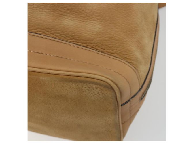 Céline Borsa a tracolla CELINE in pelle beige e oro, autentica 194005 - vista 12