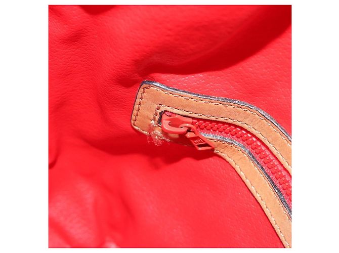 Céline Borsa a tracolla CELINE in pelle beige e oro, autentica 194005 - vista 19