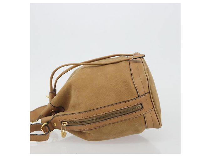 Céline Borsa a tracolla CELINE in pelle beige e oro, autentica 194005 - vista 5
