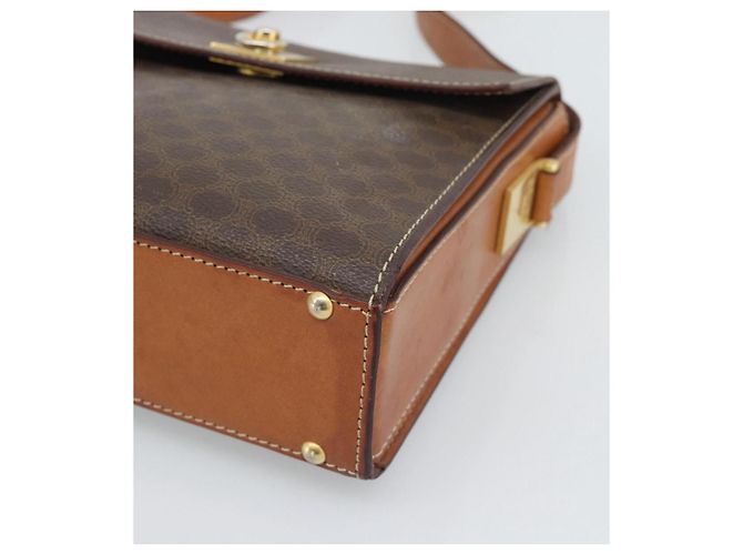 Céline Borsa a tracolla CELINE Macadam in PVC e pelle, marrone e oro, codice articolo ep15326 - vista 10