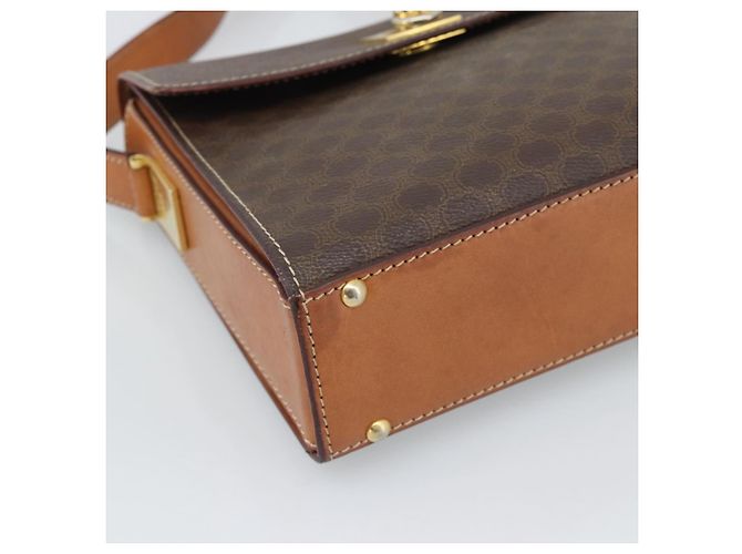 Céline Borsa a tracolla CELINE Macadam in PVC e pelle, marrone e oro, codice articolo ep15326 - vista 11