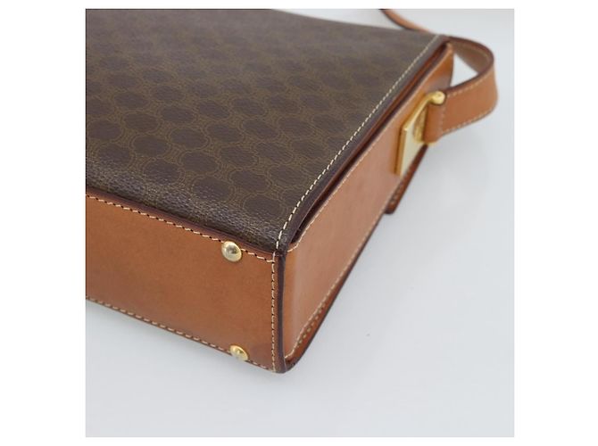 Céline Borsa a tracolla CELINE Macadam in PVC e pelle, marrone e oro, codice articolo ep15326 - vista 12