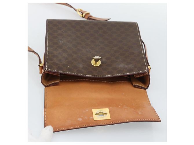 Céline Borsa a tracolla CELINE Macadam in PVC e pelle, marrone e oro, codice articolo ep15326 - vista 15