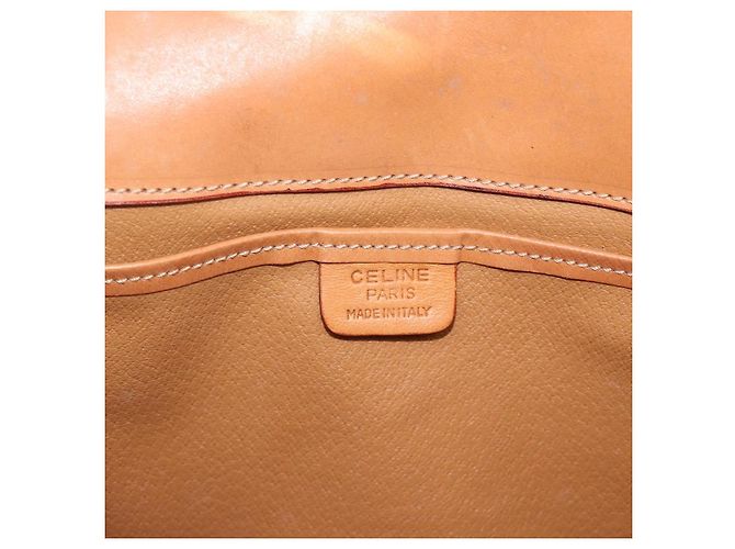 Céline Borsa a tracolla CELINE Macadam in PVC e pelle, marrone e oro, codice articolo ep15326 - vista 16