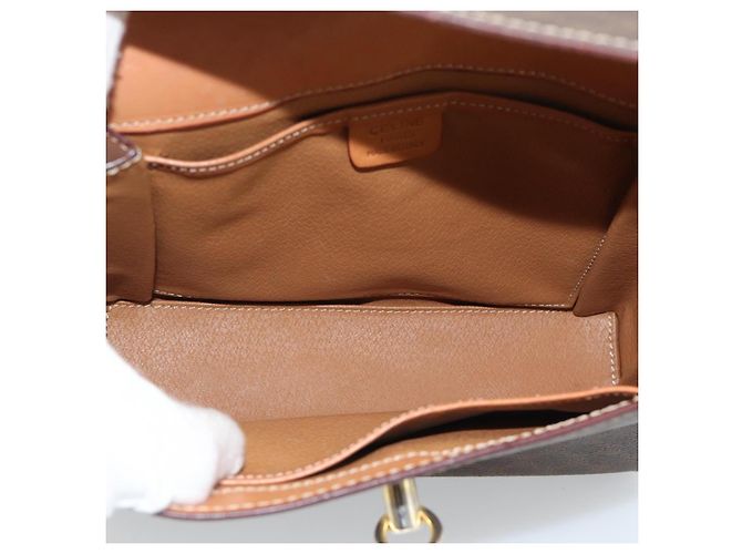Céline Borsa a tracolla CELINE Macadam in PVC e pelle, marrone e oro, codice articolo ep15326 - vista 17