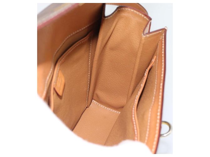 Céline Borsa a tracolla CELINE Macadam in PVC e pelle, marrone e oro, codice articolo ep15326 - vista 18