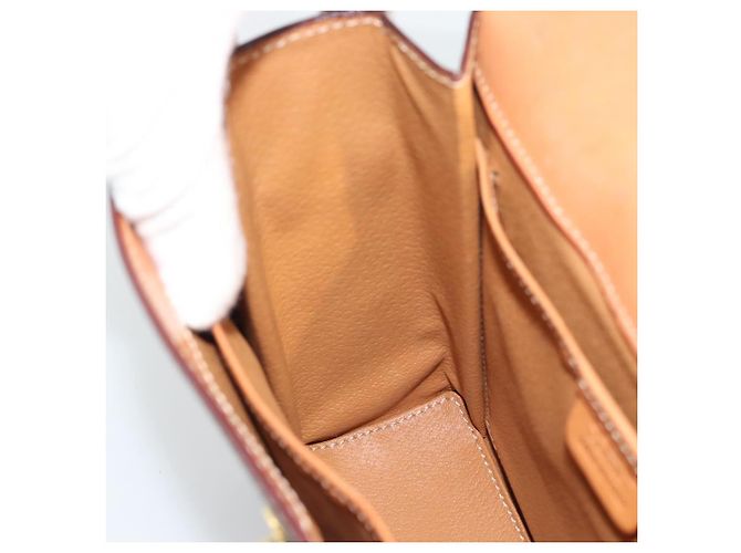 Céline Borsa a tracolla CELINE Macadam in PVC e pelle, marrone e oro, codice articolo ep15326 - vista 19