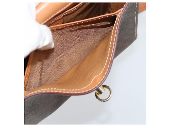 Céline Borsa a tracolla CELINE Macadam in PVC e pelle, marrone e oro, codice articolo ep15326 - vista 21