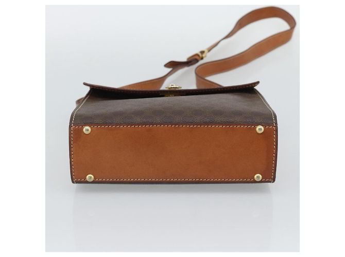 Céline Borsa a tracolla CELINE Macadam in PVC e pelle, marrone e oro, codice articolo ep15326 - vista 9