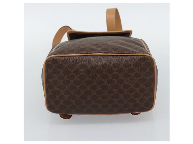 Céline Zaino CELINE Macadam in PVC e pelle, marrone e oro, autentico 192796A - vista 11