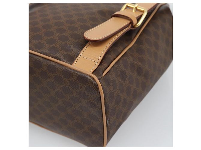Céline Zaino CELINE Macadam in PVC e pelle, marrone e oro, autentico 192796A - vista 14