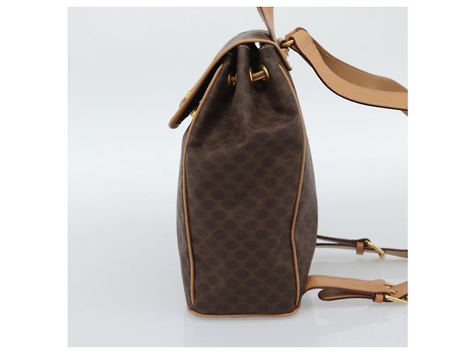 Céline Zaino CELINE Macadam in PVC e pelle, marrone e oro, autentico 192796A - vista 5