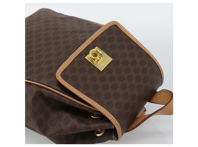 Céline Zaino CELINE Macadam in PVC e pelle, marrone e oro, autentico 192796A - vista 6